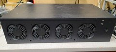 8 GPU Mining Rig Case Motherboard, CPU, 2500w PSU 4GB Mem, 64GB SSD 70mm spacing