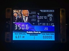 Nerdminer V2 350KH/s+ ☆Bitconnect Guy Edition☆ Bitcoin Solo Nerd Miner + Case