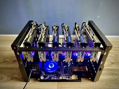 Starter Crypto AMD 6x GPU Dual Mining Rig ETC+ERG/NEOX/ETHW/RVN/NOVO/BBC/YERB