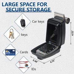 Piclafe Car Window Lock Box for Turo, Light Grey with Keypad