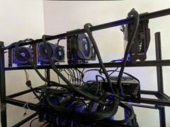 Complete GPU Mining Rig, 10 Nvidia RTX 2060, 310Mh/s for Ethereum