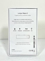 Ledger Nano S Cryptocurrency Hardware Wallet With Fido Authentication-Brand New