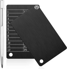 2 Pcs Crypto Wallets and 1 Pcs Metal Plate Marking Pen, Cryptocurrency Wallets f