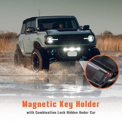 Magnetic Key Lock Box, 2.41 inches x 3.71 x 5.21 inches, Black