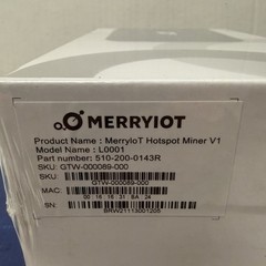 Browan MerryIoT Helium Hotspot Miner v1 US915 BRAND NEW SEALED Helium HNT Crypto