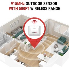 Humidity & Temperature Sensor for Indoor Outdoor Thermometer Wireless Accessory