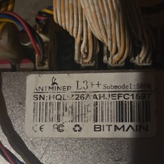 Bitmain Antminer L3++ ASIC Scrypt Miner 580MH/s 1600W w/ APW3++ PSU