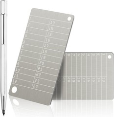 Secure Crypto Wallets with Metal Marking Pen for Seed and Passwords