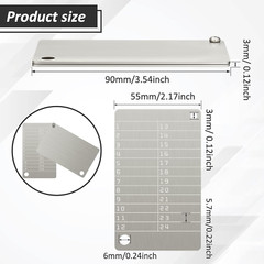 4 Plates Steel Wallet Crypto Cryptocurrency Seed Storage Crypto Wallet for Bitco
