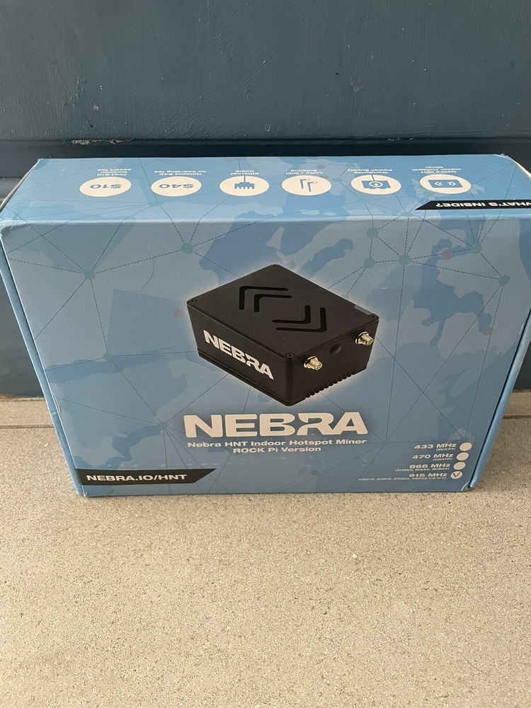 Nebra HNT Helium Crypto Indoor Hotspot Miner 915 MHz (ROCK Pi Version) — SEALED