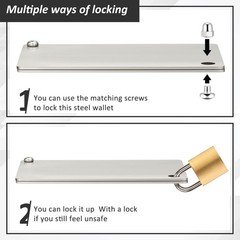 Secure Crypto Wallets with Metal Marking Pen for Seed and Passwords