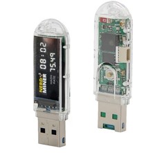 Bitcoin Miner V2 USB 75KH 1W T-Display S3 Mini Bitcoin Solo Lottery Miner