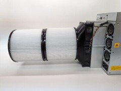 Antminer Dual Filter Attachment to 120mm Fans — Carbon Fiber