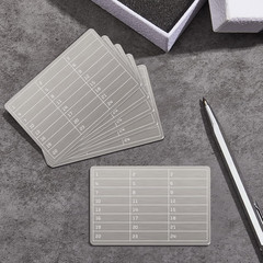 Moxweyeni 6 Pcs Plates Metal Wallet Crypto Cryptocurrency Seed Backup Storage Pa