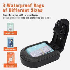 Magnetic Key Lock Box, 2.41 inches x 3.71 x 5.21 inches, Black