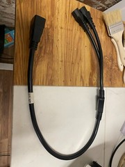 3FT C20 to 2x C13 Power Cable Splitter for Antminer/ Crypto Mining S19, L7, S17
