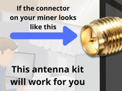 9 Helium Hotspot Miner 5.8 dBi Indoor Antenna & Magnet Base  (ships within 24hr)