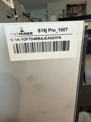 Bitmain Bitcoin BTC Antminer S19J Pro 100TH
