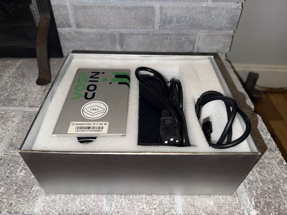 Goldshell LBRY LB1 Mini Vosk edition ASIC Miner + PSU And USB *RARE*
