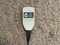 Trezor Model One — The Original Cryptocurrency Hardware Wallet — White
