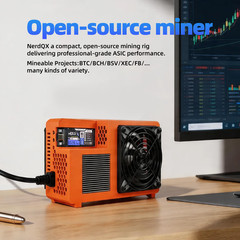 NerdQX 8TH/s Bitcoin Miner 170W Low Noise Open Source ASIC BTC Solo Mining Rig