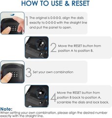 GIVERARE Key Lock Box Combination, 4-Digit Lockbox Wall 1 Pack-Black, Black