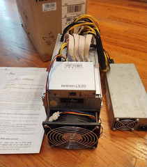 Antminer L3+ Miner 504 Mh And APW3++ PSU BlissZ Firmware Doge Litecoin READ
