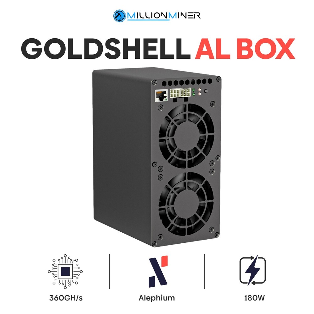 GOLDSHELL AL BOX ALEPHIUM MINER (ALPH/ 360GH/ 180W) May batch