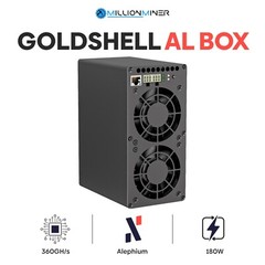 GOLDSHELL AL BOX ALEPHIUM MINER (ALPH/ 360GH/ 180W) May batch