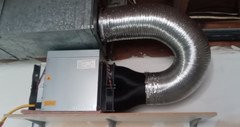 Innosilicon A10 miner Low restriction (Long radius exhaust adapter) (READ!!)