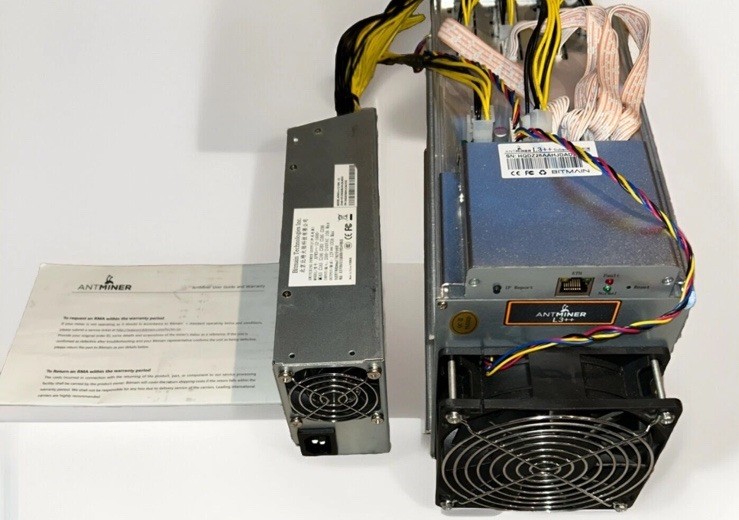 Bitmain Antminer L3++ Miner 580MH/s with NEW 1600W APW PSU — LTC/DOGE Miner