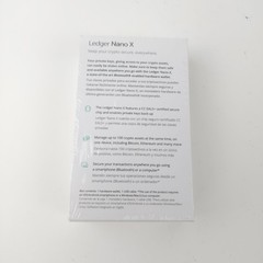 Ledger Nano X Crypto Hardware Wallet Bluetooth USB New Factory Sealed Black